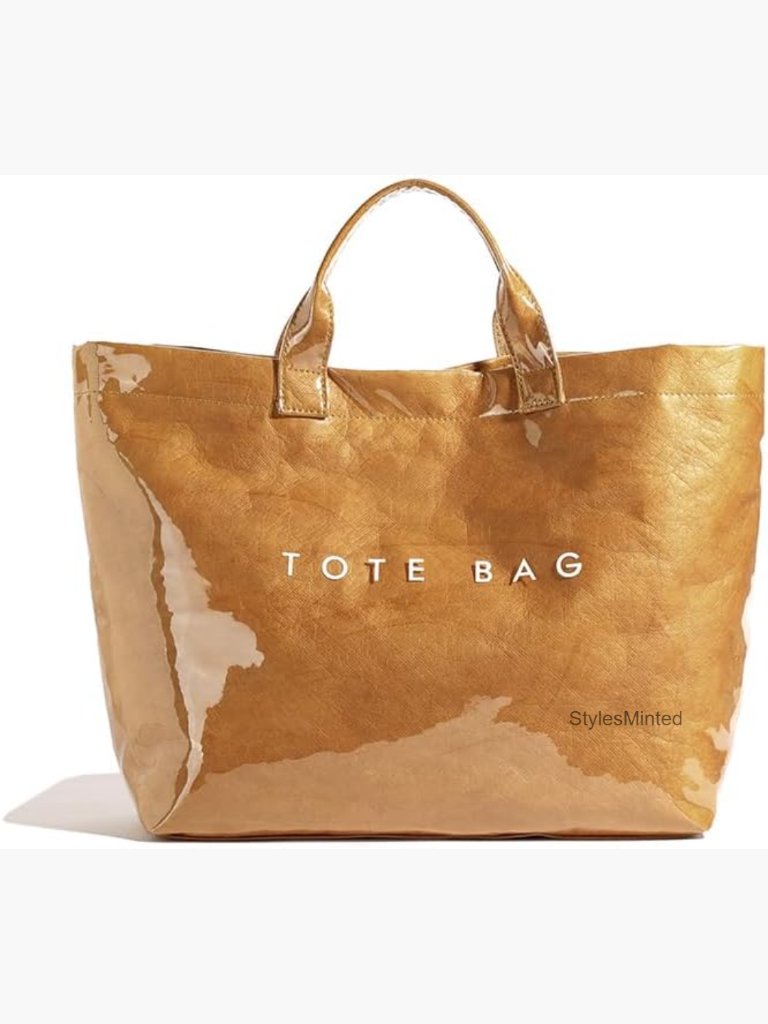 Large Pvc Tote Bag With Letters 14l Waterproof For Work Beach